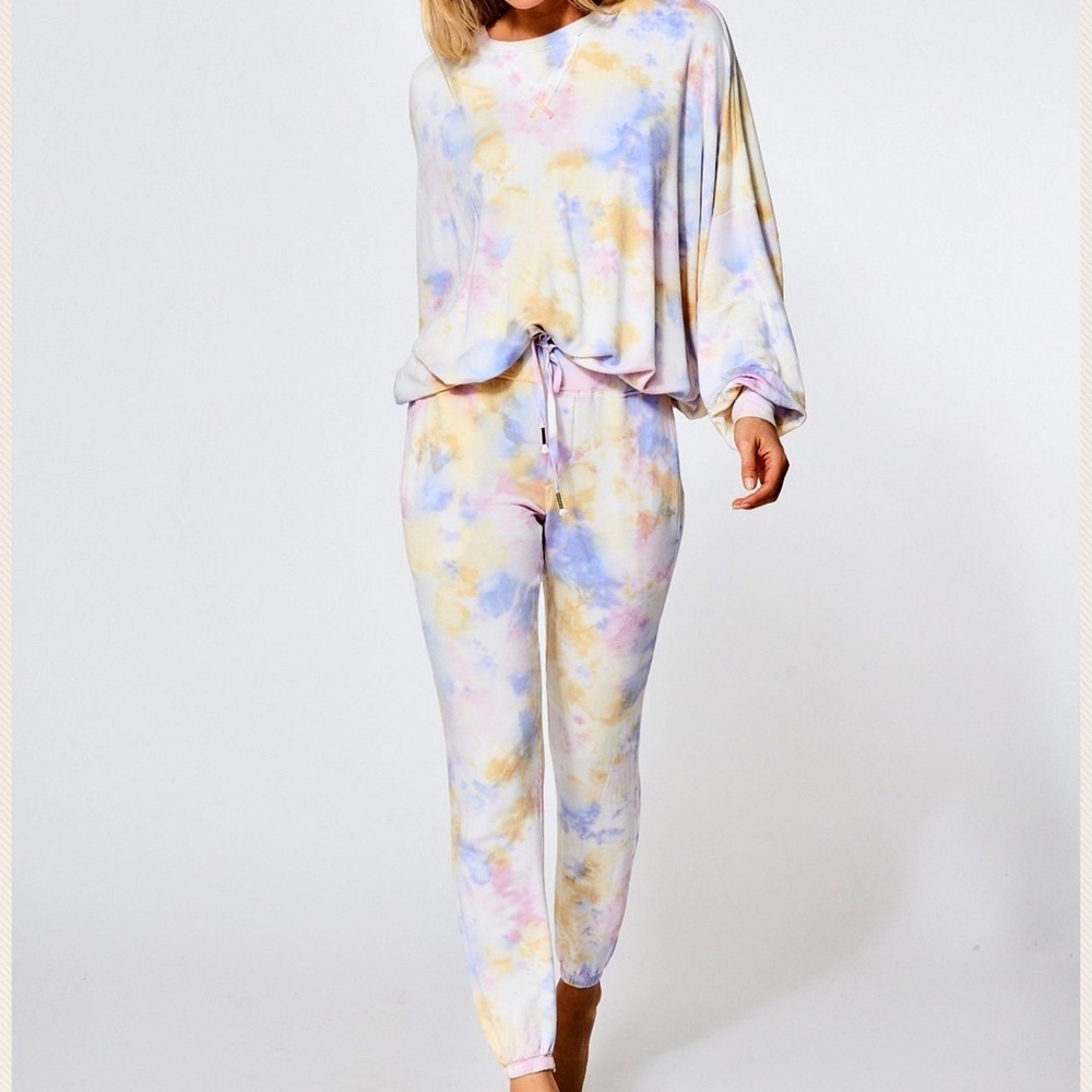 Young Fabulous and Broke weekender tie dye jogger
